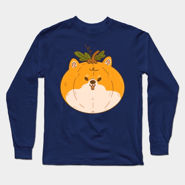 Shiba Pupkin Long Sleeve T-Shirt by Fluffymafi